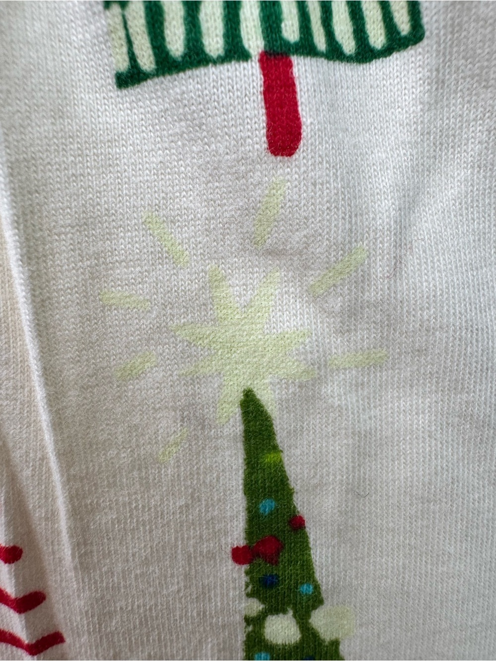 NWT Little Blue House Christmas Tree Pajama Pants Glow In Dark Pockets Large - Picture 8 of 12